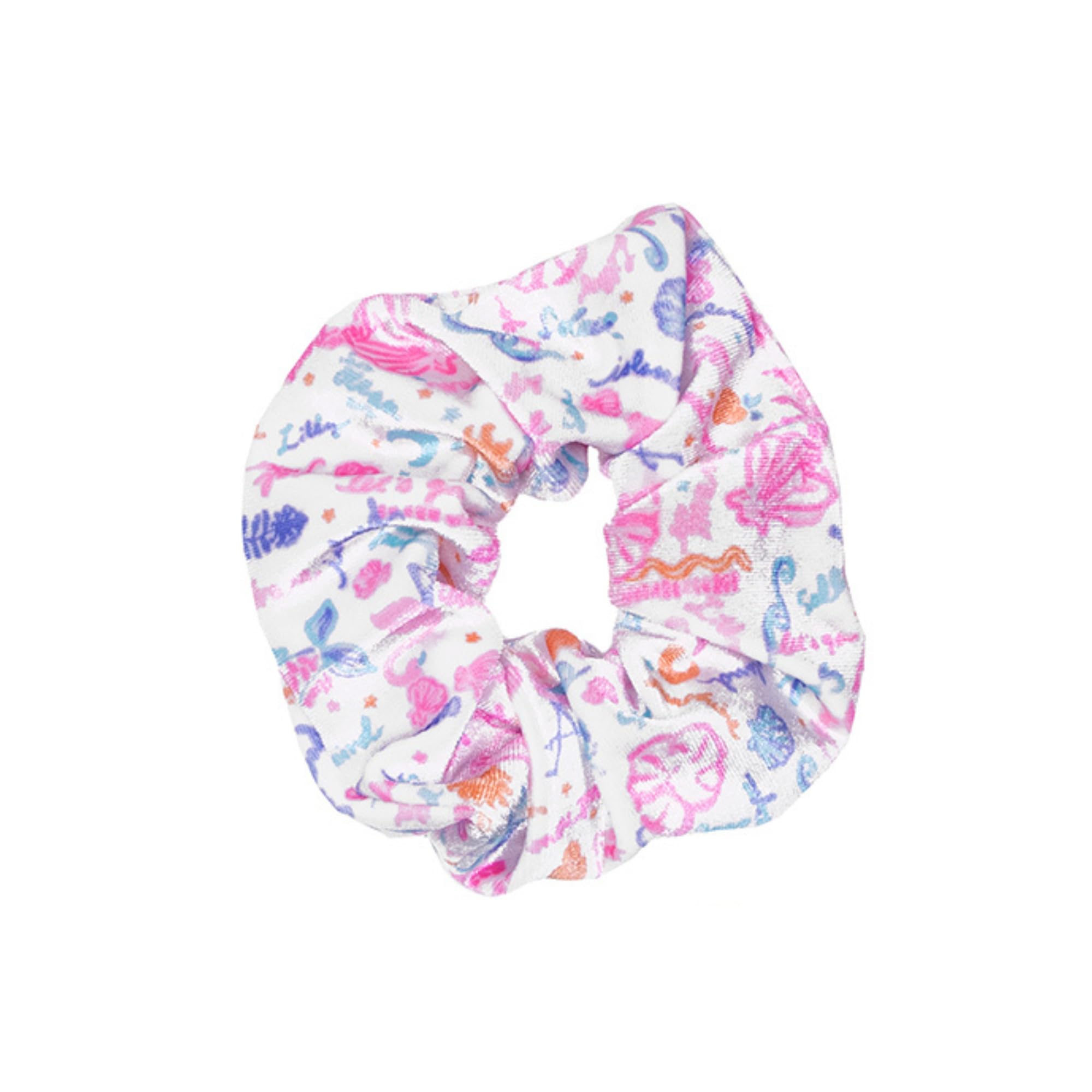 Lilly Pulitzer Self Care Kit, Spa Gift Set for Women with Spa Headband, 2 Face Wash Pads, 2 Wristbands, and Scrunchie (Summer Serenade)