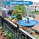 Yzert Solar Springbrunnen 1.8W, 2025 Upgraded Glas Solar Teichpumpe mit 8 Effekte, 3M Kabel, Solar Wasserpumpe Schwimmender Fontäne Pumpe für Außen Vogelbad, Fischbecken, Garten (Schwarz)