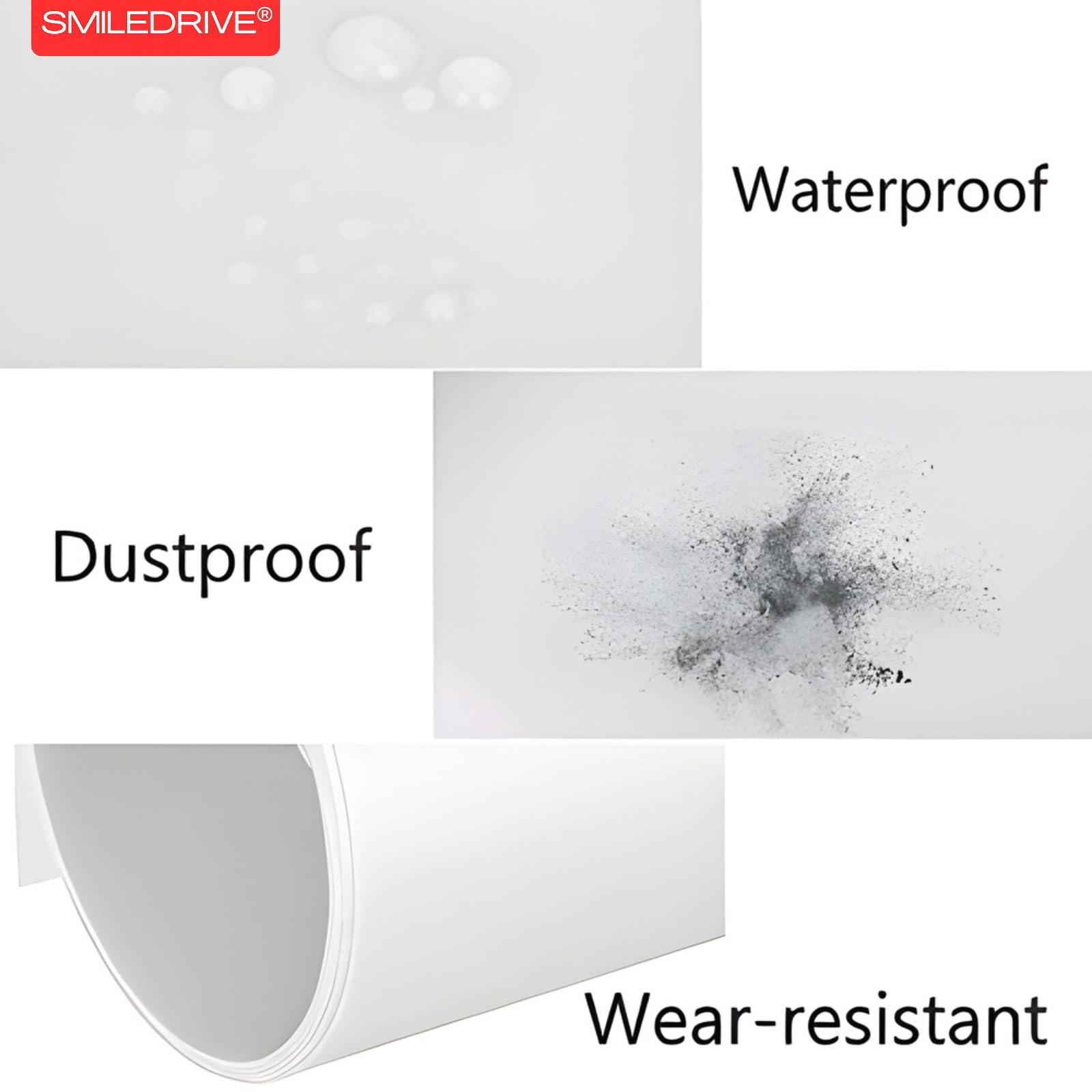 SMILEDRIVE® Photography Background Sheets 60 x 120 cm - White — Amazon image 4