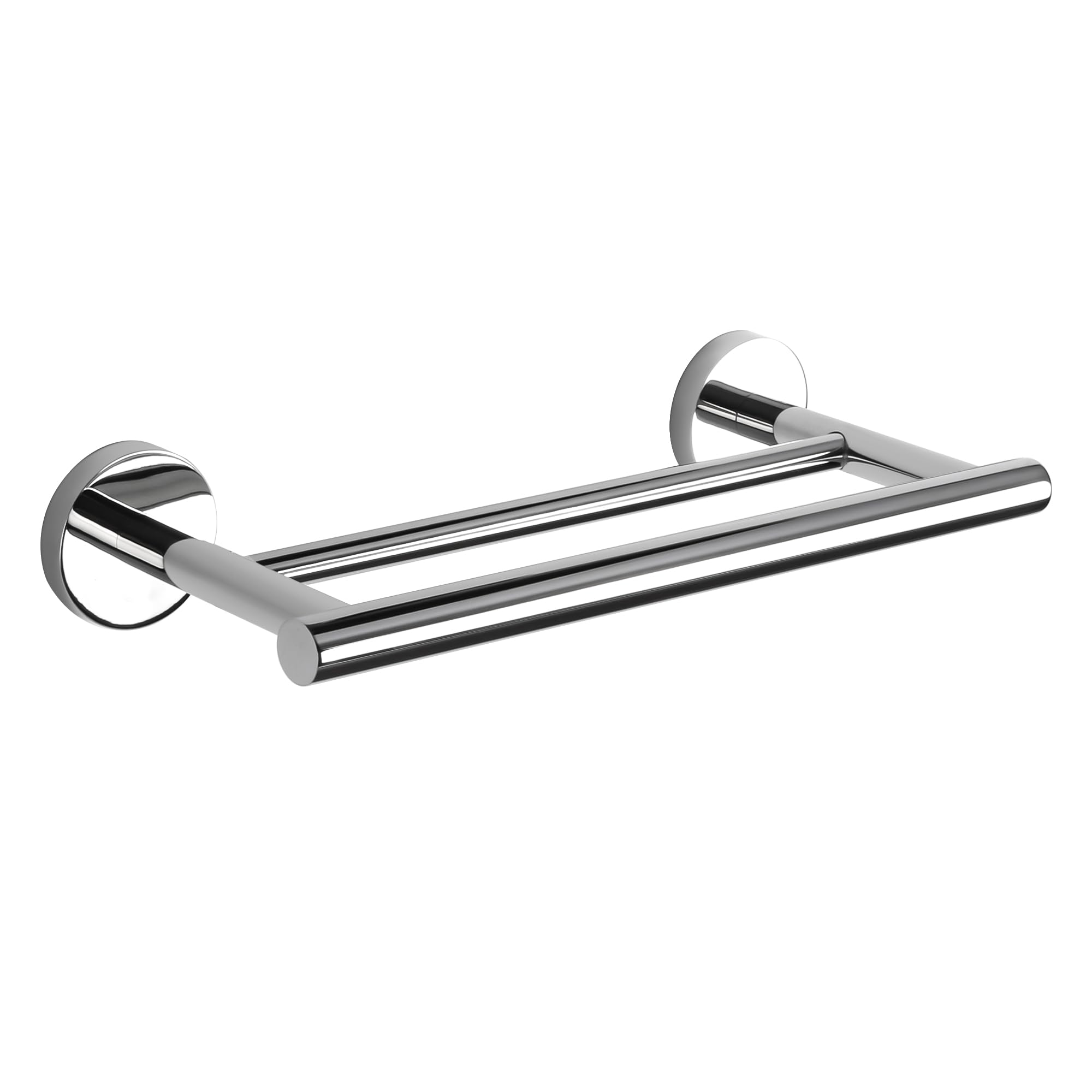 Toalleros de Baño, SAYAYO Toallero Doble Barra de Toalla Cepillado Accesorios Baño Pared Colgador Trapos Cocina Acero Inoxidable Toallero Multifunción para Baño y Cocina 30CM, EGYT3002-C