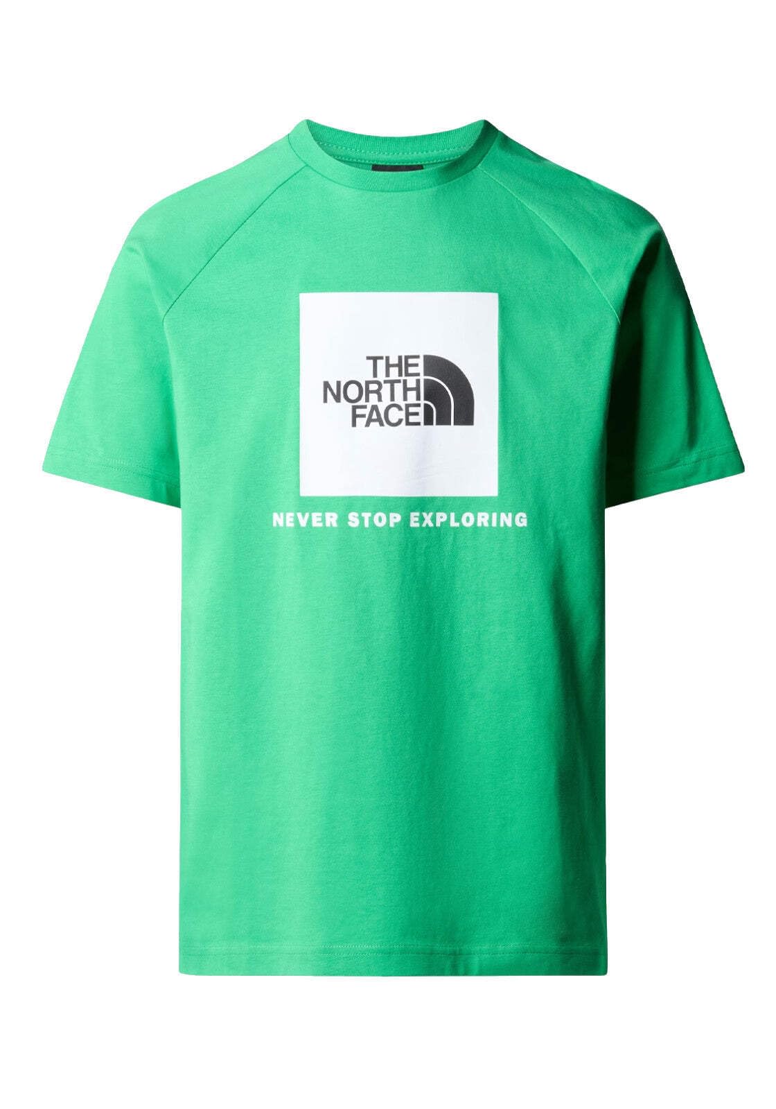 THE NORTH FACE Raglan Redbox T-Shirt Optic Emerald S