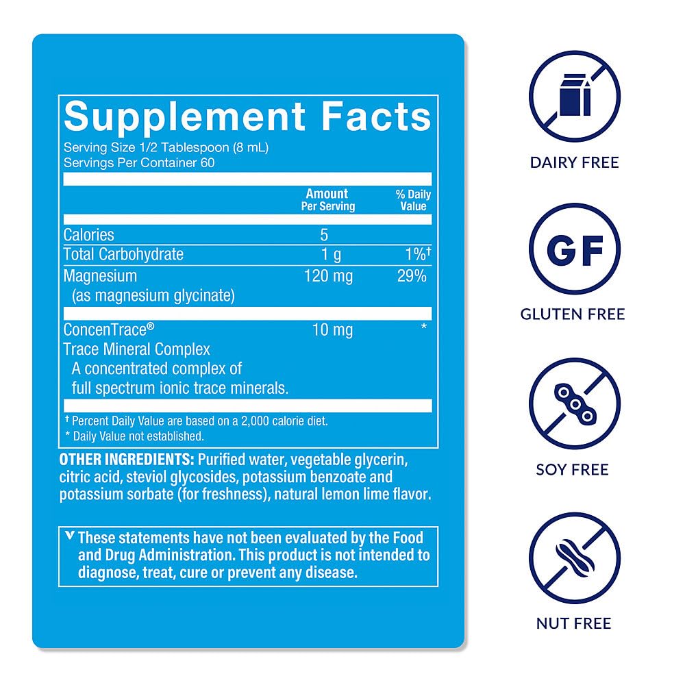 The Vitamin Shoppe Brand Liquid Magnesium Glycinate, Lemon Lime, 16 Fl Oz — Amazon image 2