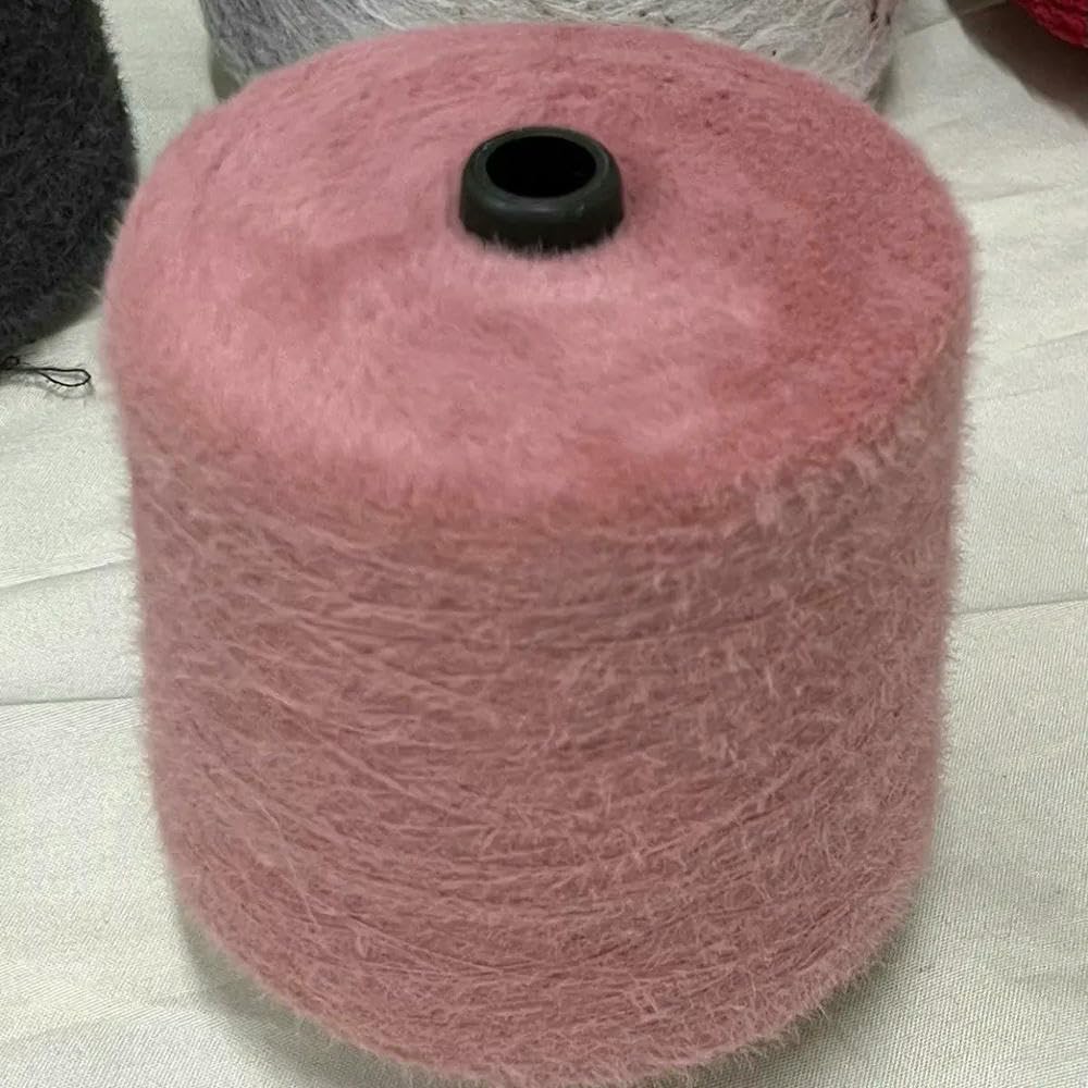 Sciarpa di Lana a Pelo Lungo, Morbida e Tessuta a Mano, da 500 g, in Finto Velluto, a Pelo Corto, Delicata sulla Pelle