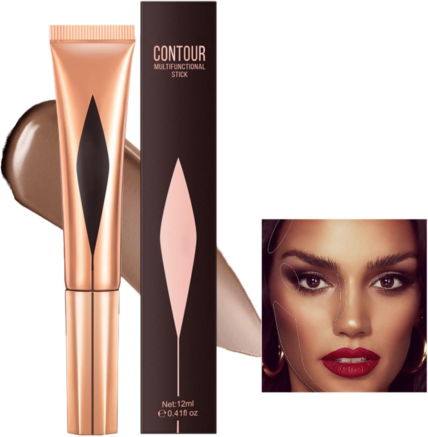 Tongyend Liquid Contour Beauty Wand,Blush Stick Cream and Highlighter