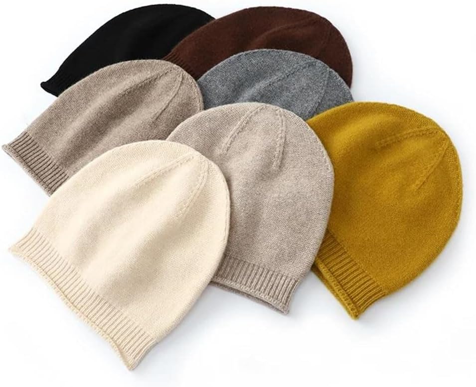 Men and Women Couple Knitted Beanie Warm All-Match Solid Color Wool Hat