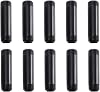 12 x 4 Black Painted Iron Pipe, Home TZH 10 Pack Black Paint Finish Threaded Metal Pipe Nipple for DIY ProjectFurnitureShelving Decoration 10, 4