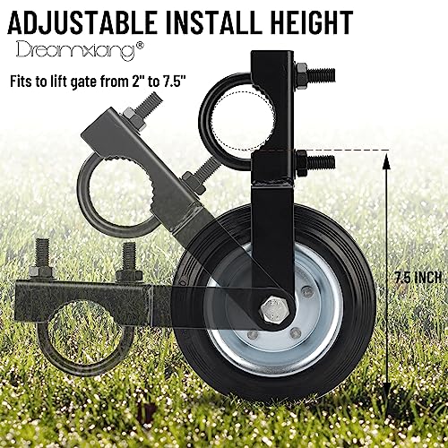 634 heavy duty farm gate wheel black 1 pack