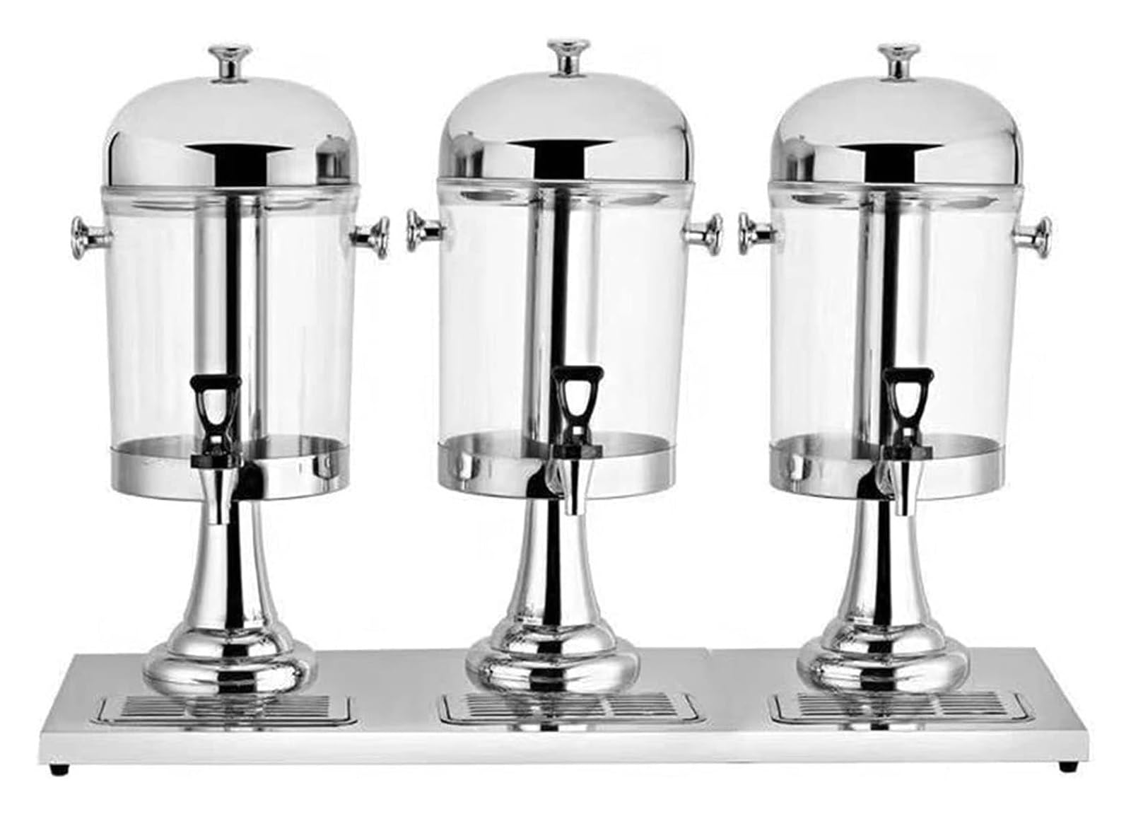 asdchZen Glass Beverage Dispenser,Juice Dispenser, Drink Dispensers For Parties Beverage Dispensers With Tap For Serving Cold Beverages Cocktails Water,Silver