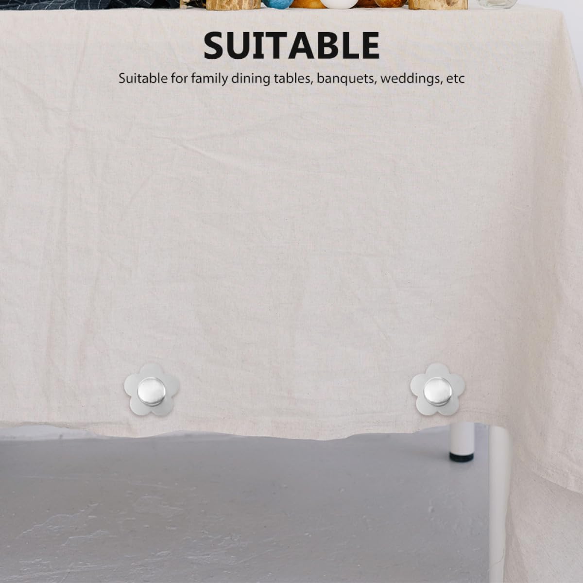 Homoyoyo Fissatori in Acciaio Inossidabile per Tovaglia Design a Antivento Facili da Installare Resistenti e Stabili per Uso Esterno
