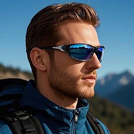 FAGUMA Sports Polarized Sunglasses For Men Cycling Driving Fishing UV400 Protection