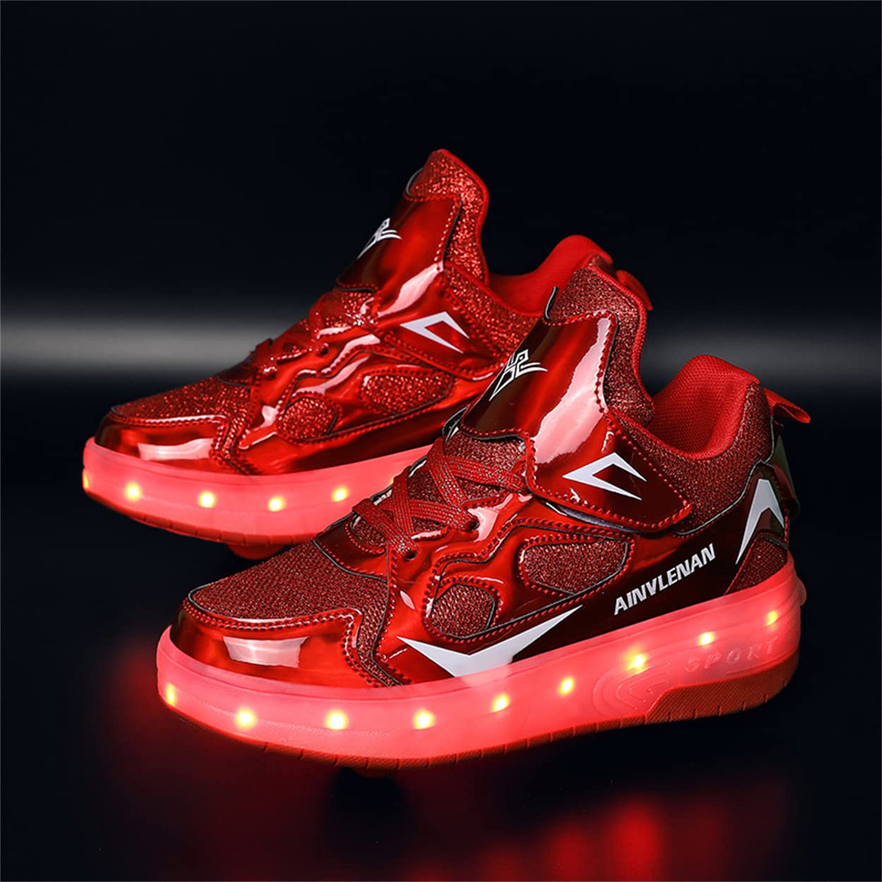 Zapatos con Ruedas Zapatillas con Dos Ruedas para niños y niña Led Luces Zapatillas con Ruedas Se Puede Bambas con Ruedas Carga con USB Automática Calzado de Skateboarding