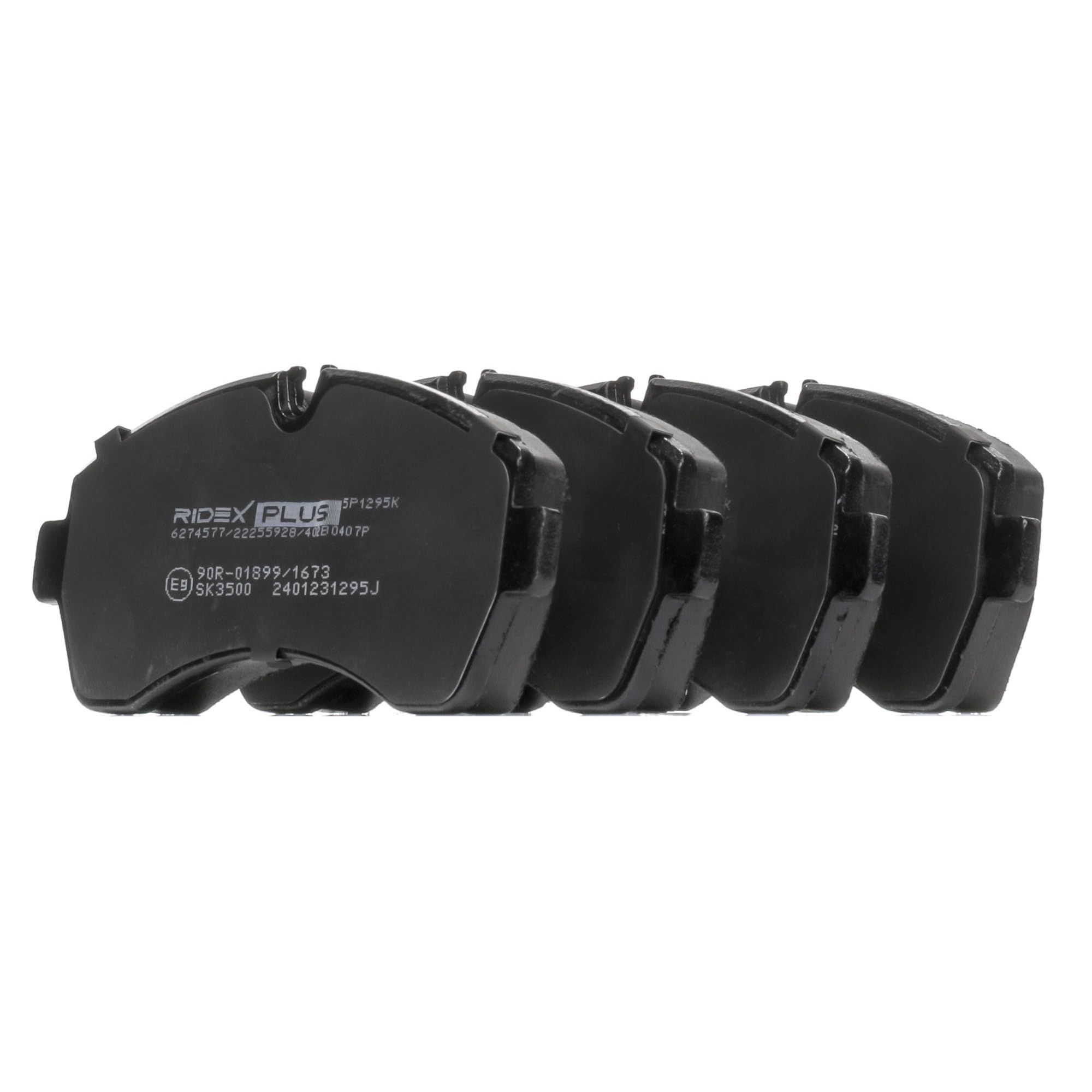 Zestaw Klocków Hamulcowych RIDEX PLUS 402B0407P przód Kompatybilny z VW CRAFTER 30-50 platforma/podwozie 2F CRAFTER 30-50 nadwozie pełne 2E CRAFTER 30-35 Autobus 2E, MERCEDES-BENZ