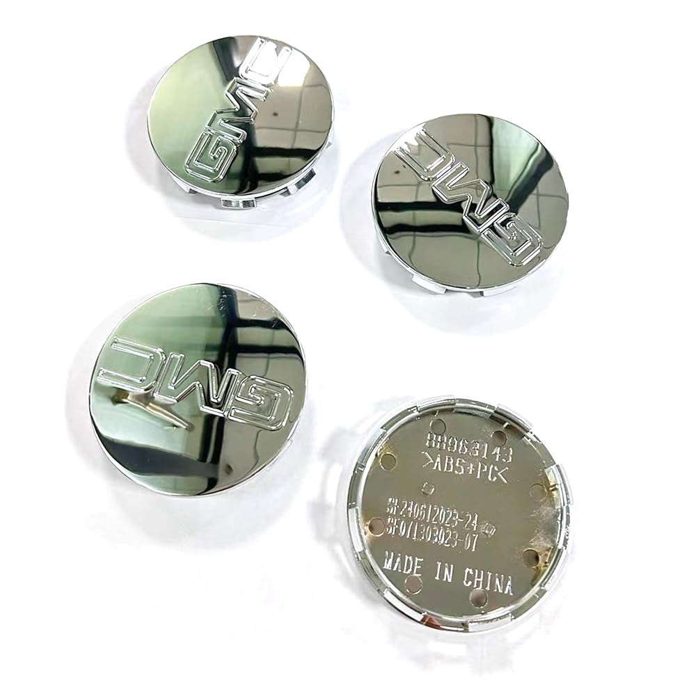 IVYARD VONLIMEN 4 Pieces Mirror Wheel Center Caps 3.25" 83mm for 2005-2013 GMC Yukon Denali XL Sierra 1500