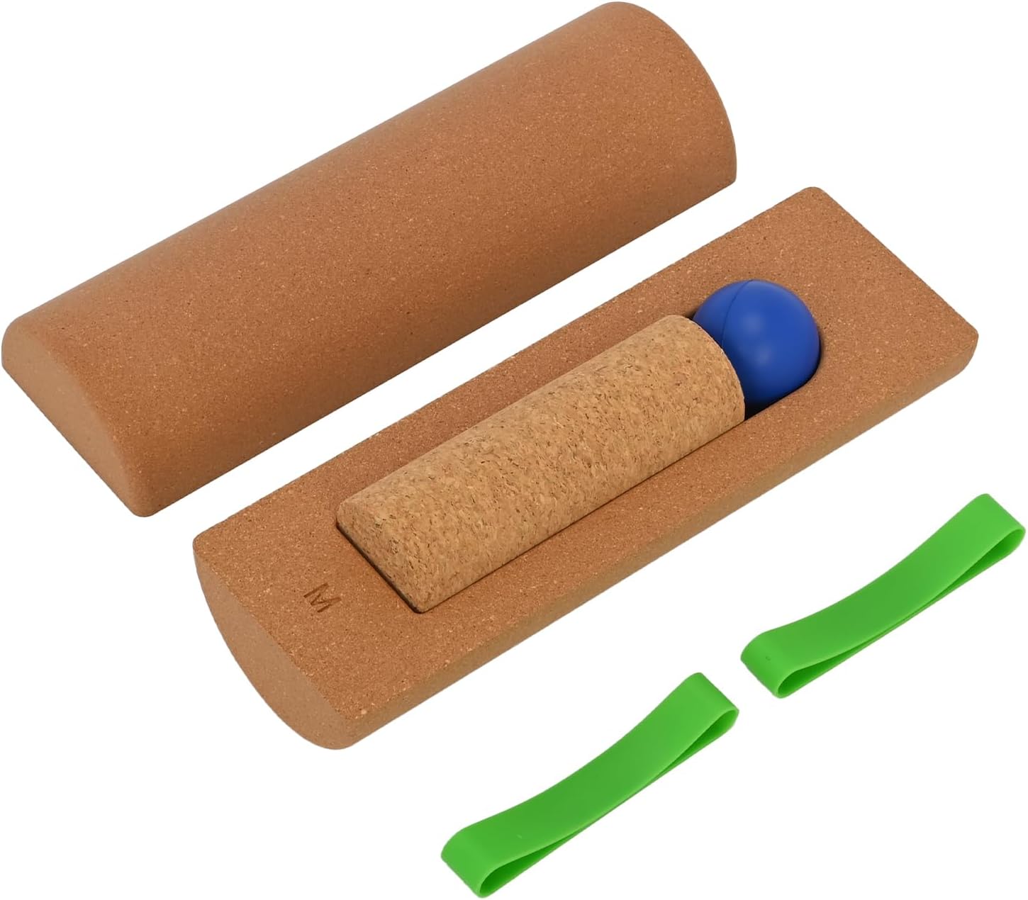 Cork Balance Board, Natural Cork Ankle Stability Trainer Kit, 4-in-1 Foot Strengthener for Enhanced Foot Strength, Prevent Falls, Balance Trainer