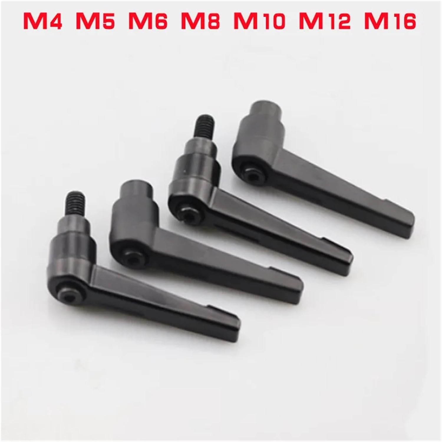 1PC Handle Knob M4 M5 M6 M8 M10 M12 M16 Clamping Lever Machinery Adjustable Locking External Male Thread(Nut M12)