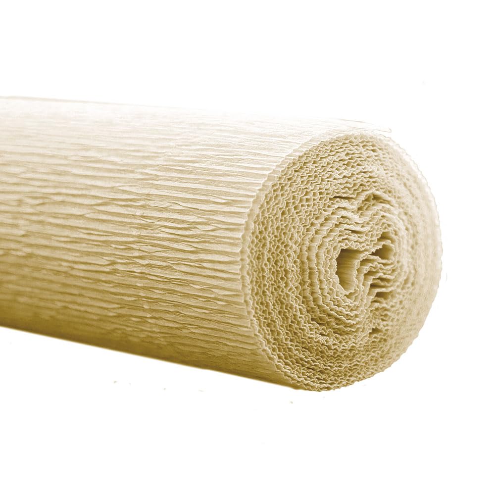 WEROLA® Florist Crepe Paper Roll 160g 50cm x 250cm Champagne