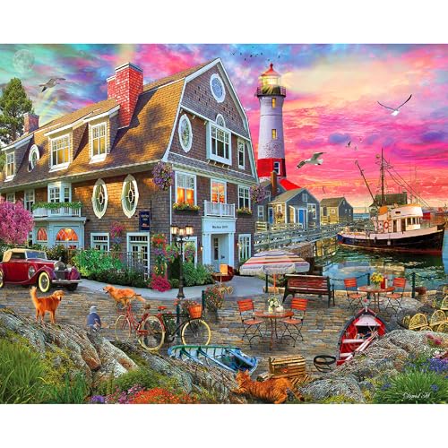White Mountain Puzzles - Harbor Inn - 1000 Piece Jigsaw Puzzle