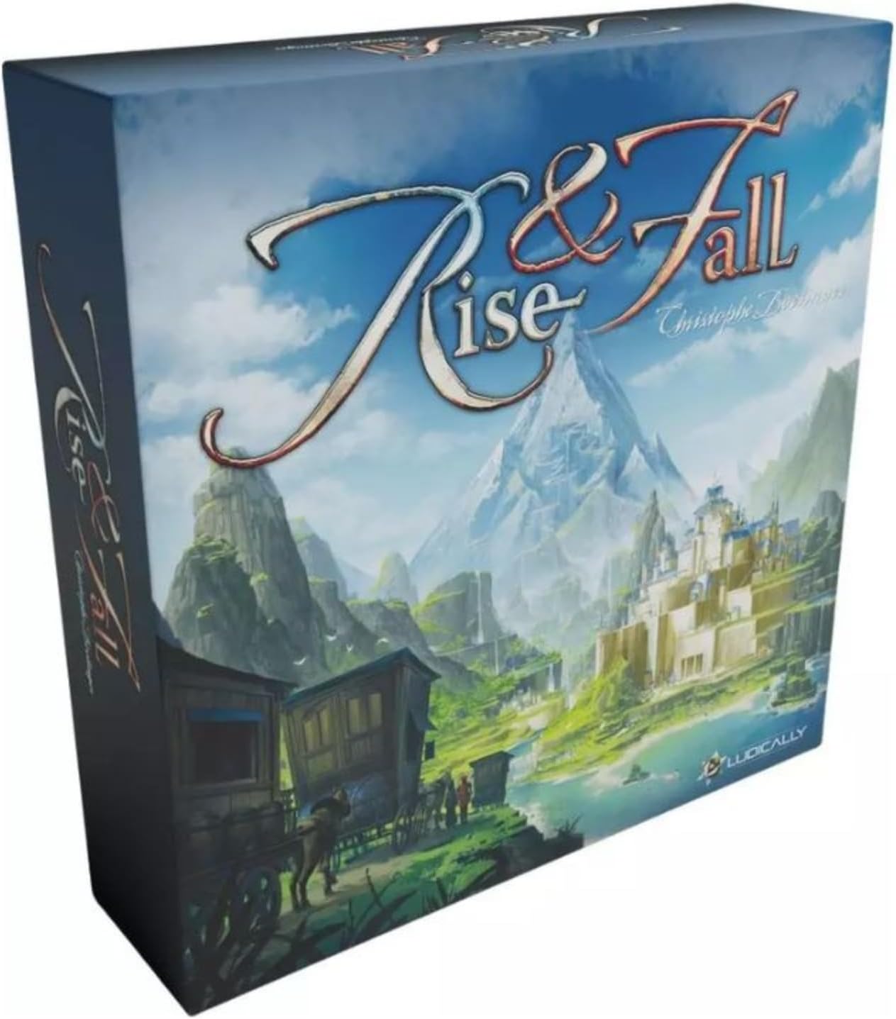 Rise & Fall, Board Game, 2-4 Players, Card Game, Civilizations, Modular Board, 3D Figures, Three-Dimensional Map, Area Control, Fun, with Friends, Spanish Language, Age +14 Years Old