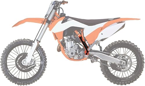 Miniatura 2 de Acerbis X-Grip Protectores de cuadro 16 KTM naranjanegro para KTM 250 SX-F 2016-2018