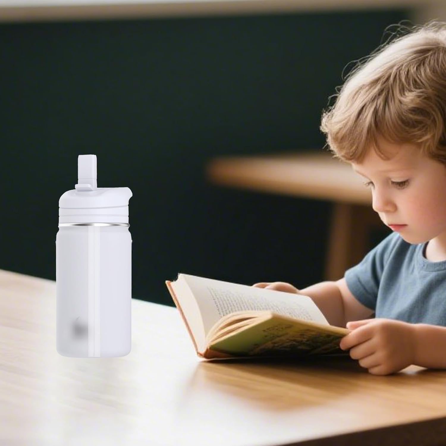 6pcs Replacement Straws for Hydrapeak Mini 14OZ Kids Water Bottles, Reusable Plastic Straws with Cleaning Brush for Hydrapeak Bottle Replacement Parts - Image 6