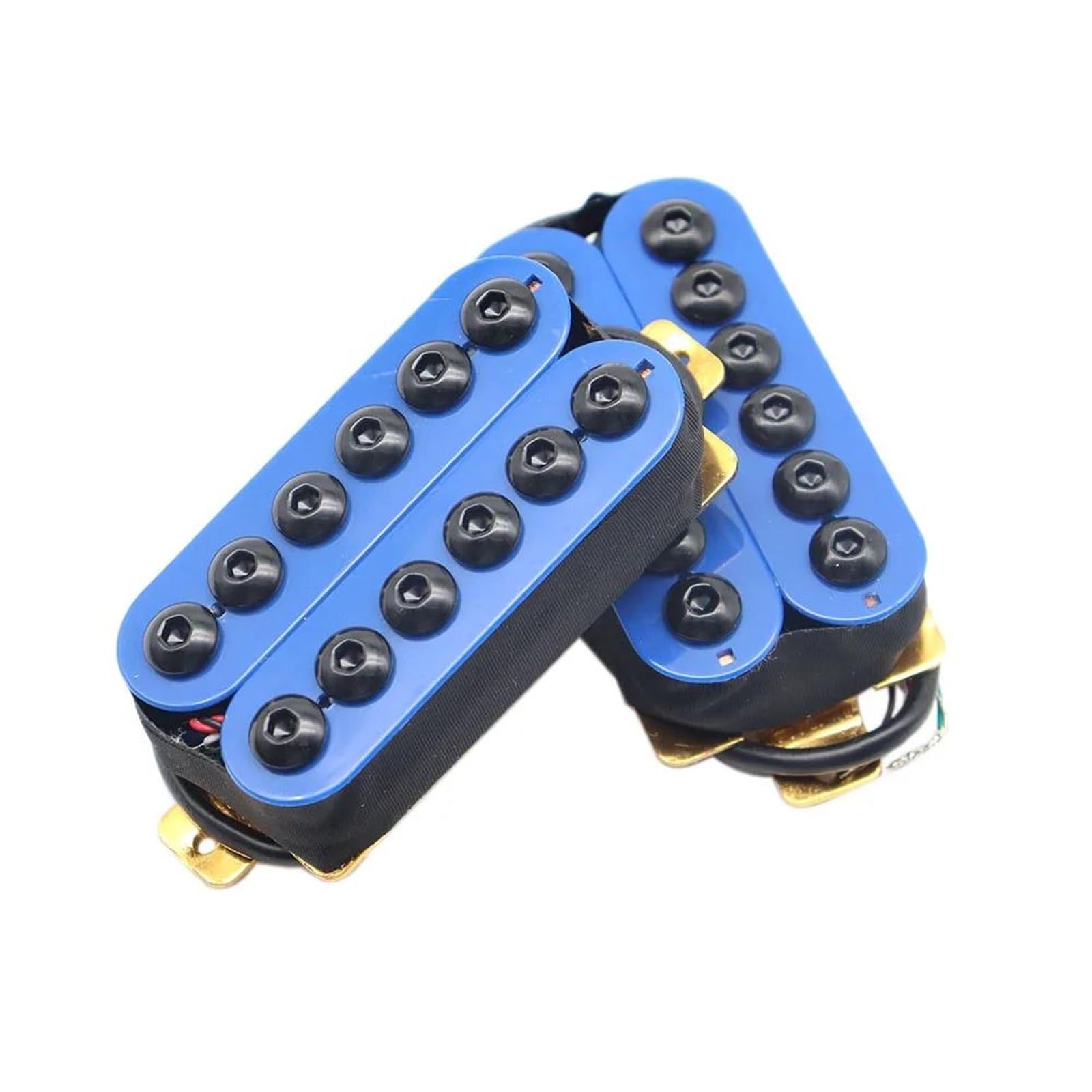 Ricambi Per Pickup Di Chitarra Elettrica 1 Set Di Pickup Humbucker Per Chitarra | Stile manico a ponte per chitarra LP 5 colori(1set Blue)
