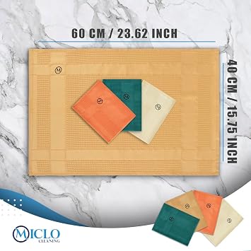 MICLO CLEANING | Mikrofiber Temizlik Bezi | Sihirli Bez, Cam Bezi Ayna Bezi | 4lü Paket | Zümrüt Serisi