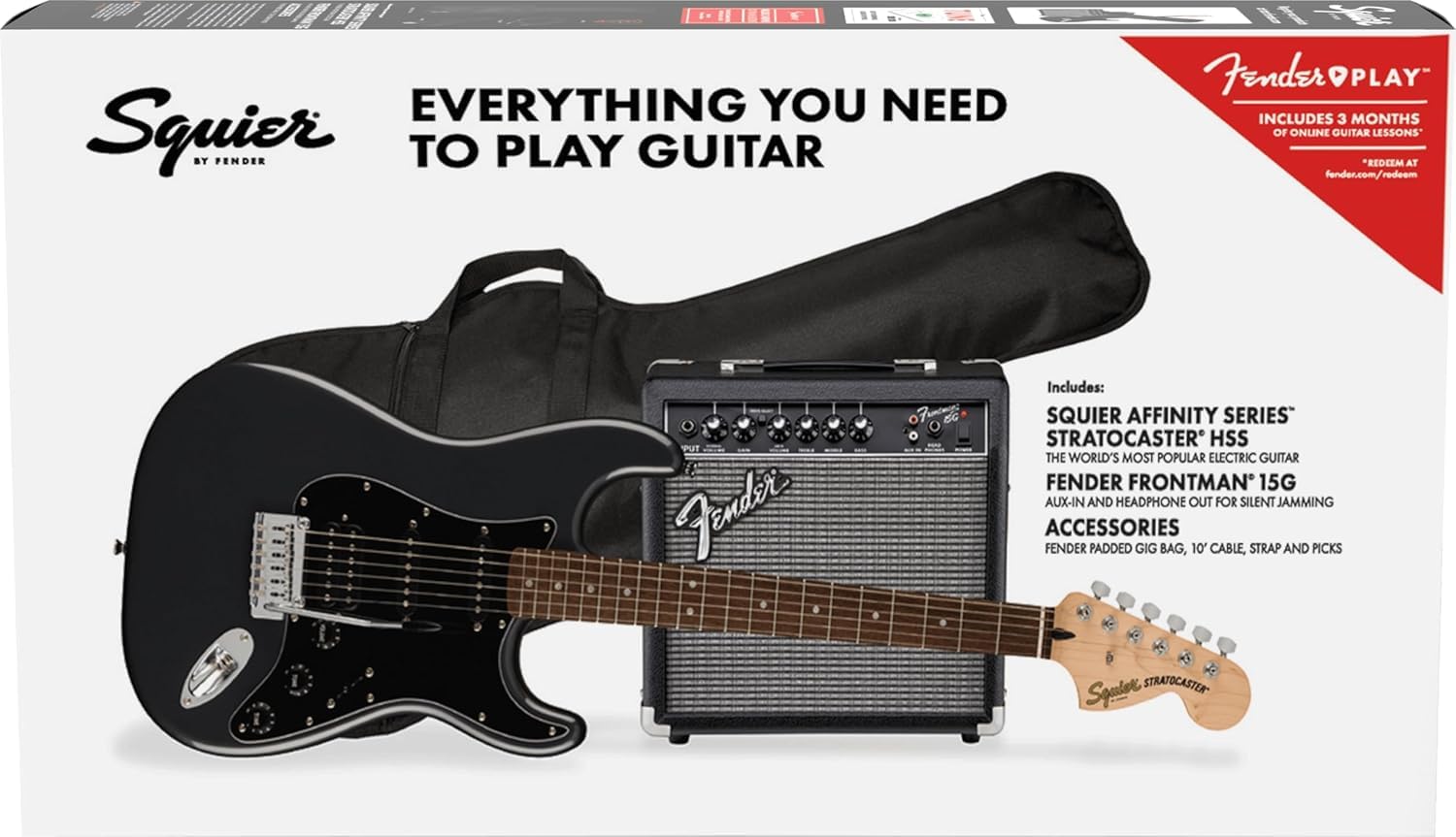 Squier Affinity Series Stratocaster Packs Electric Guitar