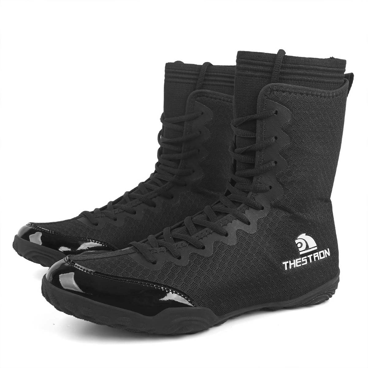 SDEQA Zapatillas Boxeo Hombre, Zapatos de Entrenamiento Lucha Libre Respirable Antideslizante,Ligero para Deportes,Combate,Wrestling,Fitness,Marciales