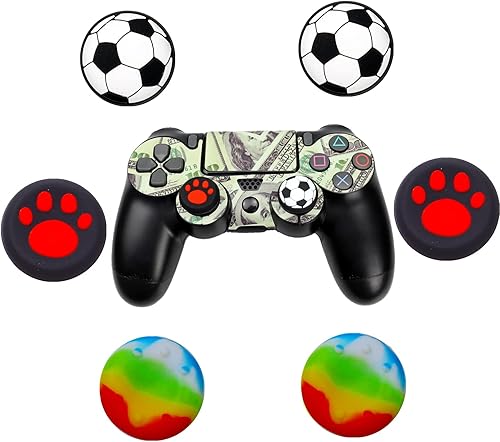 6 piezas de agarre para mando Ps5 PS4 tapas de silicona para el pulgar para Playstation 5 Playstation 4 Xbox 360 Xbox One Controller D 6 piezas