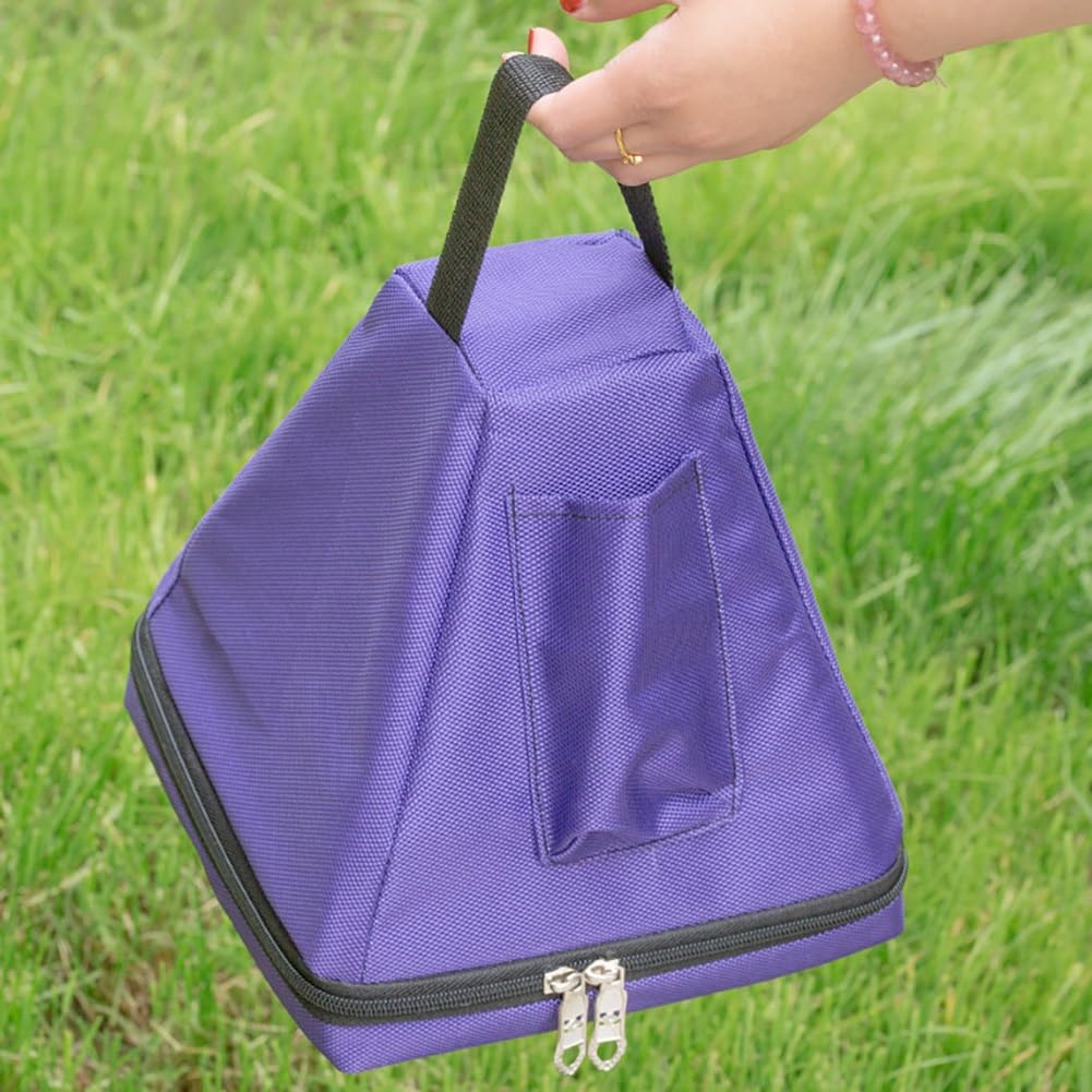 Piramide Sonora di Cristallo con Custodia, Battente in Cristallo e Tracolla, per Meditazione e Bagno sonoro.,6inch