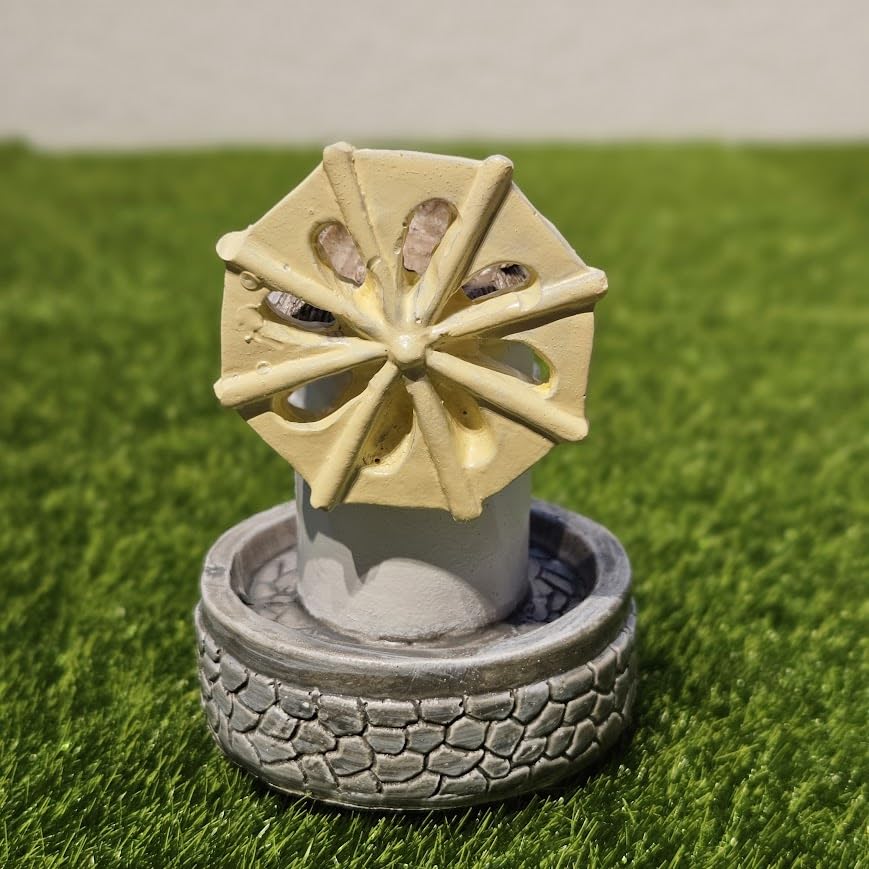 Image of Miniature Resin Windmill Garden Miniatures Tray Garden Figurine Dollhouse Accessory
