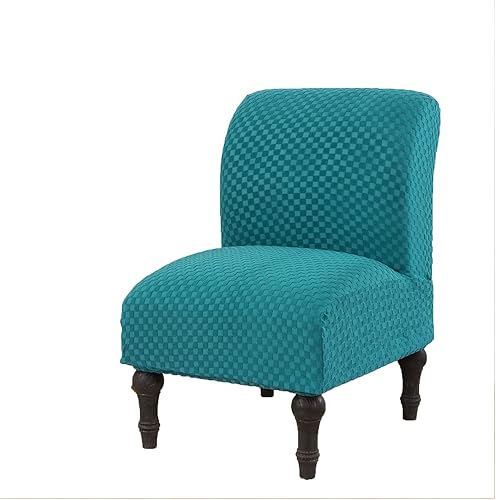 Miniatura 1 de Armless Chair Slipcover, Stretch Velvet Accent Chair Cover for Dining Chair, Removable Wingback Chair Slipcover and Washable Furniture Protector