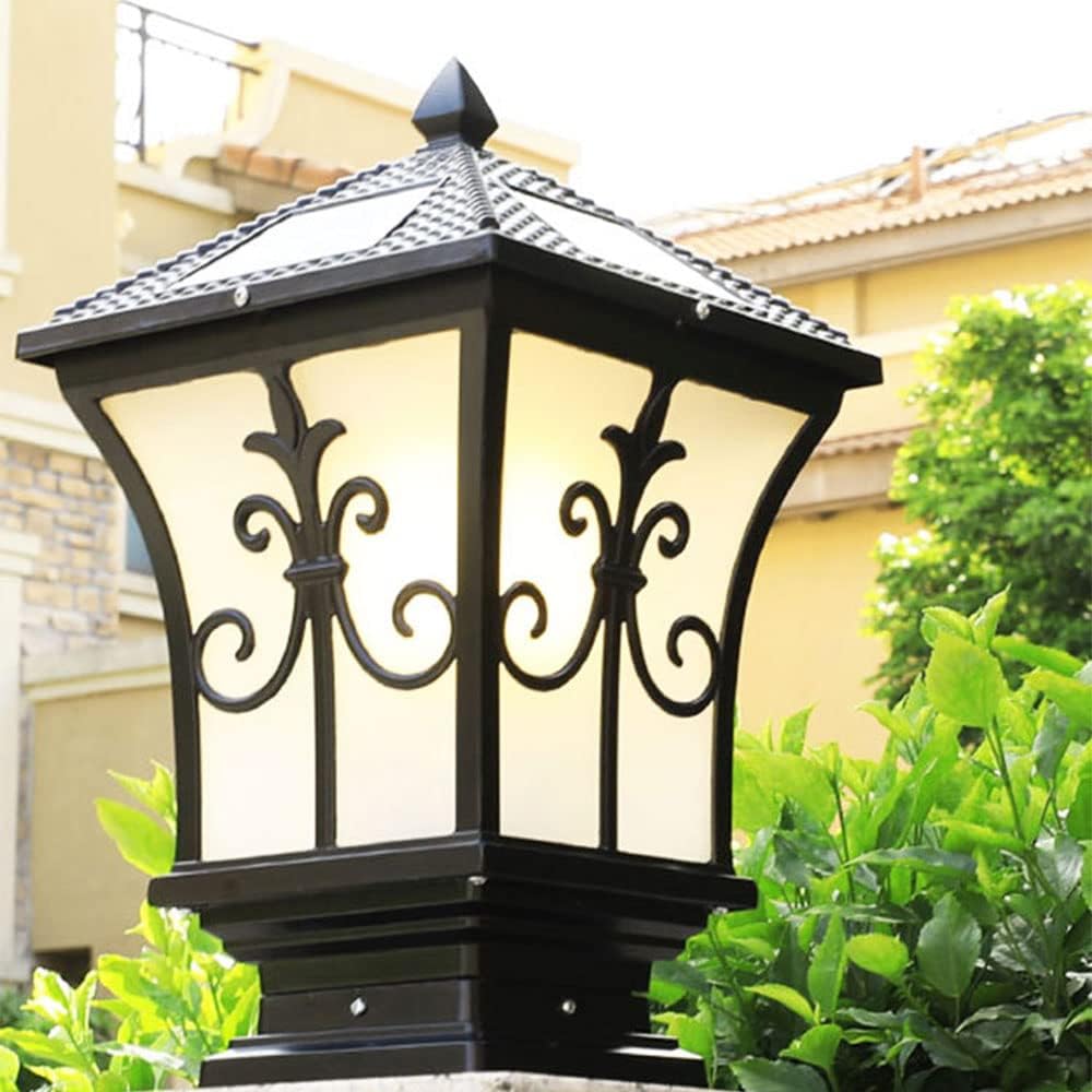 Solar Solar Lights with Light Column Outdoor Patio Post Cap Waterproof LED Floor Lamp Lawn Table Waterproof