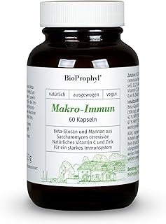 Makro-Immun - Beta Glucan mit Vitamin C und Zink zur Unterstützung des Immunsystems - 60 Kapseln für 1-2 Monate