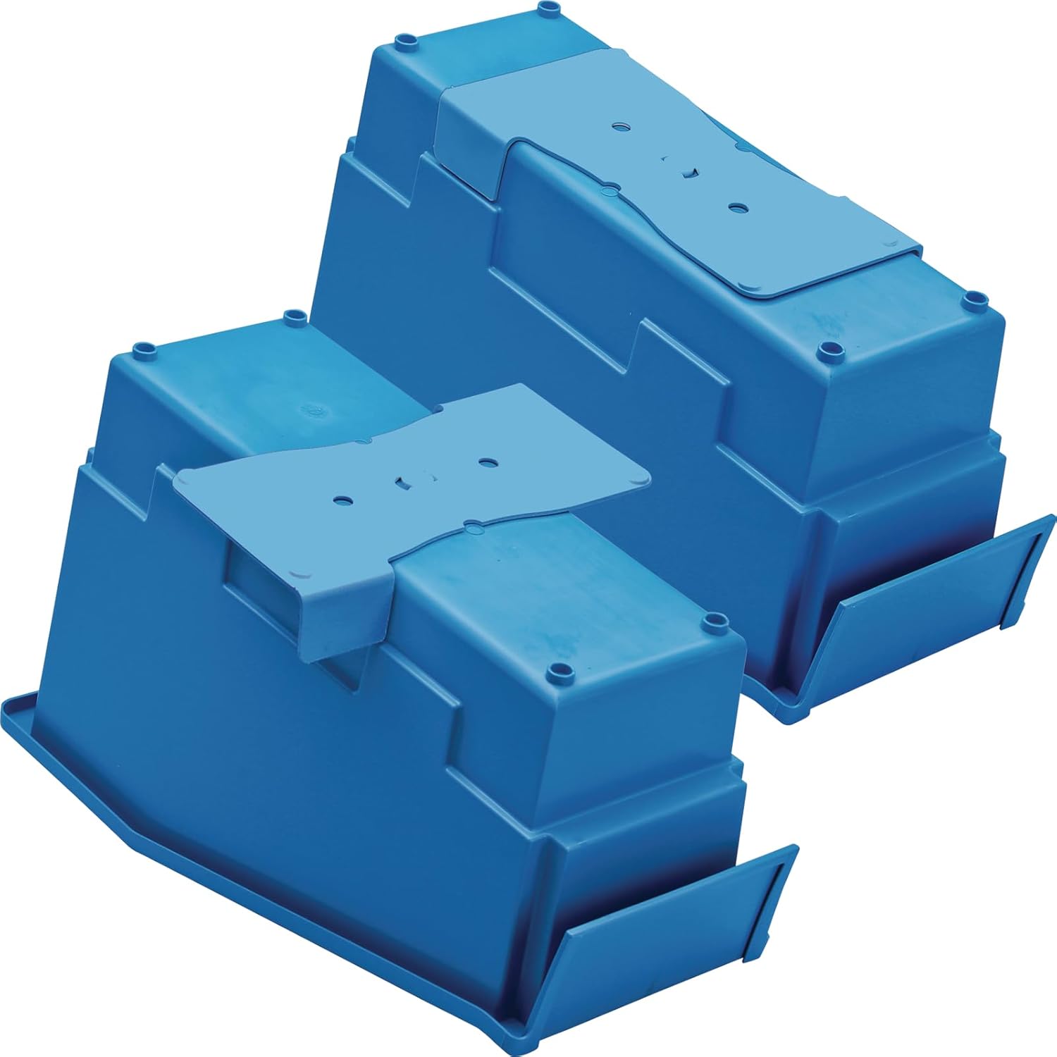 Really Good Stuff Non-Tip Book and Binder Holders with Stabilizer Wings, 5½” by 13½” by 7¾” - Set of 6, Classroom & Library Organization