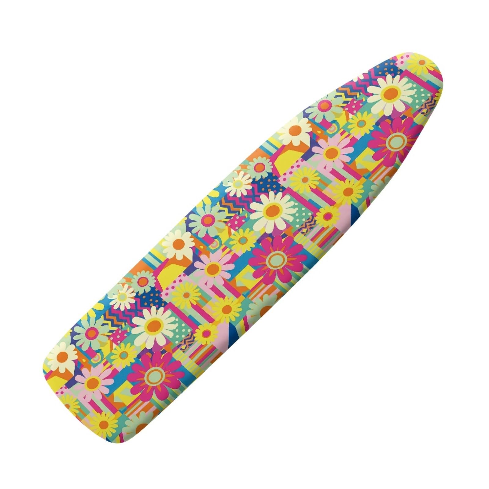 Extra large ironing board cover 140 x 45 Beige Yellow Thick cotton pad Ironing Board Cover Elastic washable,Resist Scorching and Staining,Heat Reflective & Vapour Permeable,Easy Fit