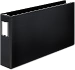 Cardinal Binders 3 Ring, 1 Inch D-Ring, ClearVue for 11 x 17 Inch Tabloid Documents, White, Holds 240 Sheets, Non-Stick Archival Safe, XtraLife Hinges, Customizable Cover for Office or Design Use