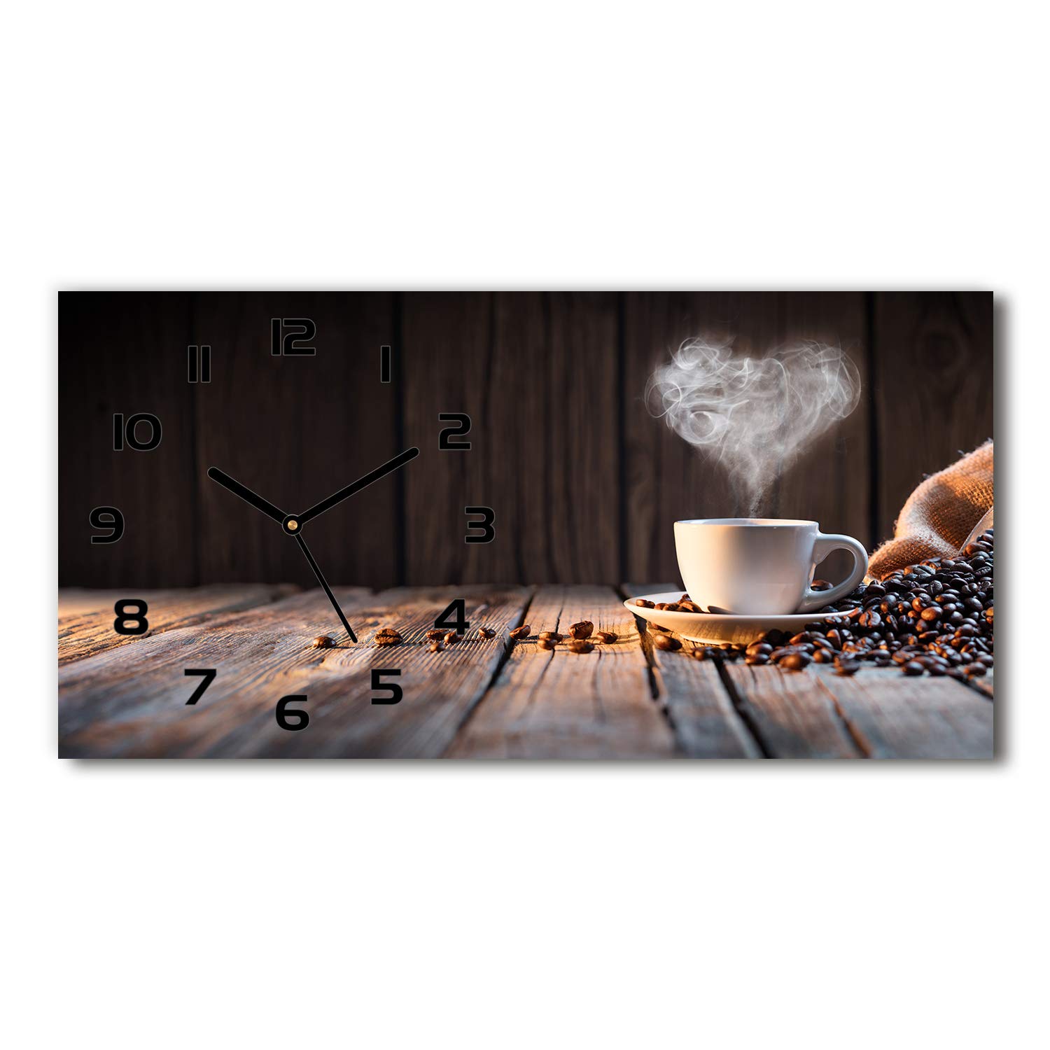 Horloge en verre sur pied Tulup pour décorer sans percer vos murs de salon