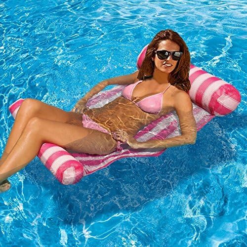 Water Float Hammock Premium Swimming  Pool Lounger 4-in-1 Multi-Purpose Inflatable Hammock Inflatable Rafts Swimming Pool  Portable Pool Float  for adults and Kids