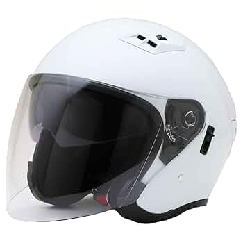 ホワイト ジェットヘルメット FZ-5 ミラーシールド付き Amazon.co.jp: ネオライダース (NEORIDERS) FZ-5 Wシールド