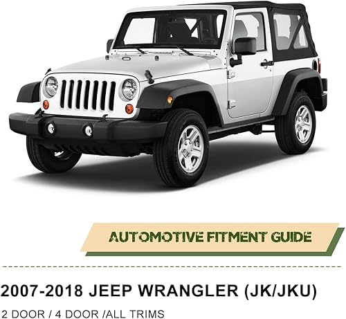 Miniatura 3 de Wrangler JK - Forros interiores para guardabarros interiores para Jeep Wrangler 2007-2018 JK/JKU Unlimited Sport Sahara Rubicon 2WD 4WD,