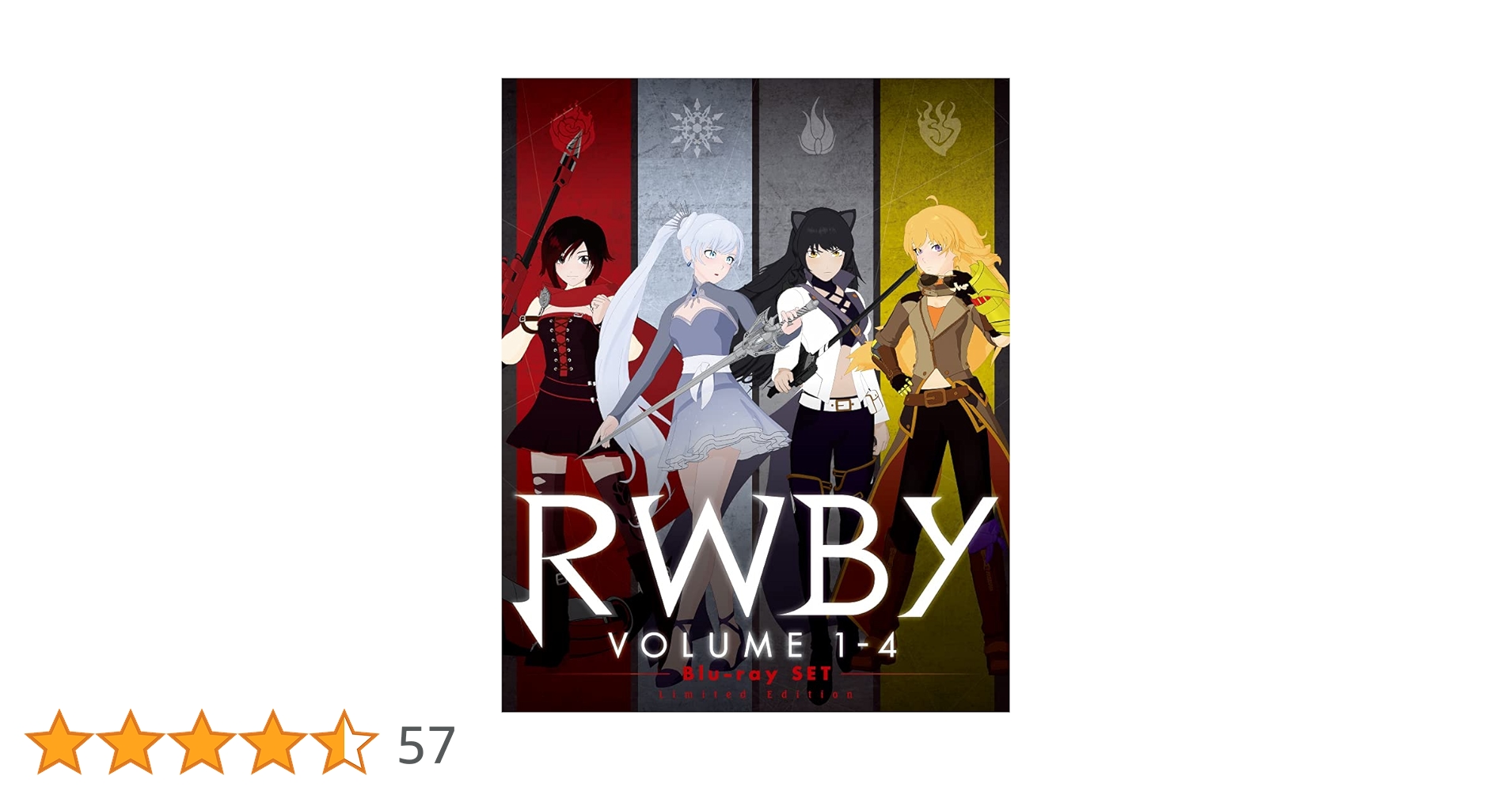 RWBY アートブックとDVDセット初回使用版 Amazon.co.jp: RWBY Volume 1-4 ブルーレイSET(初回仕様) [Blu