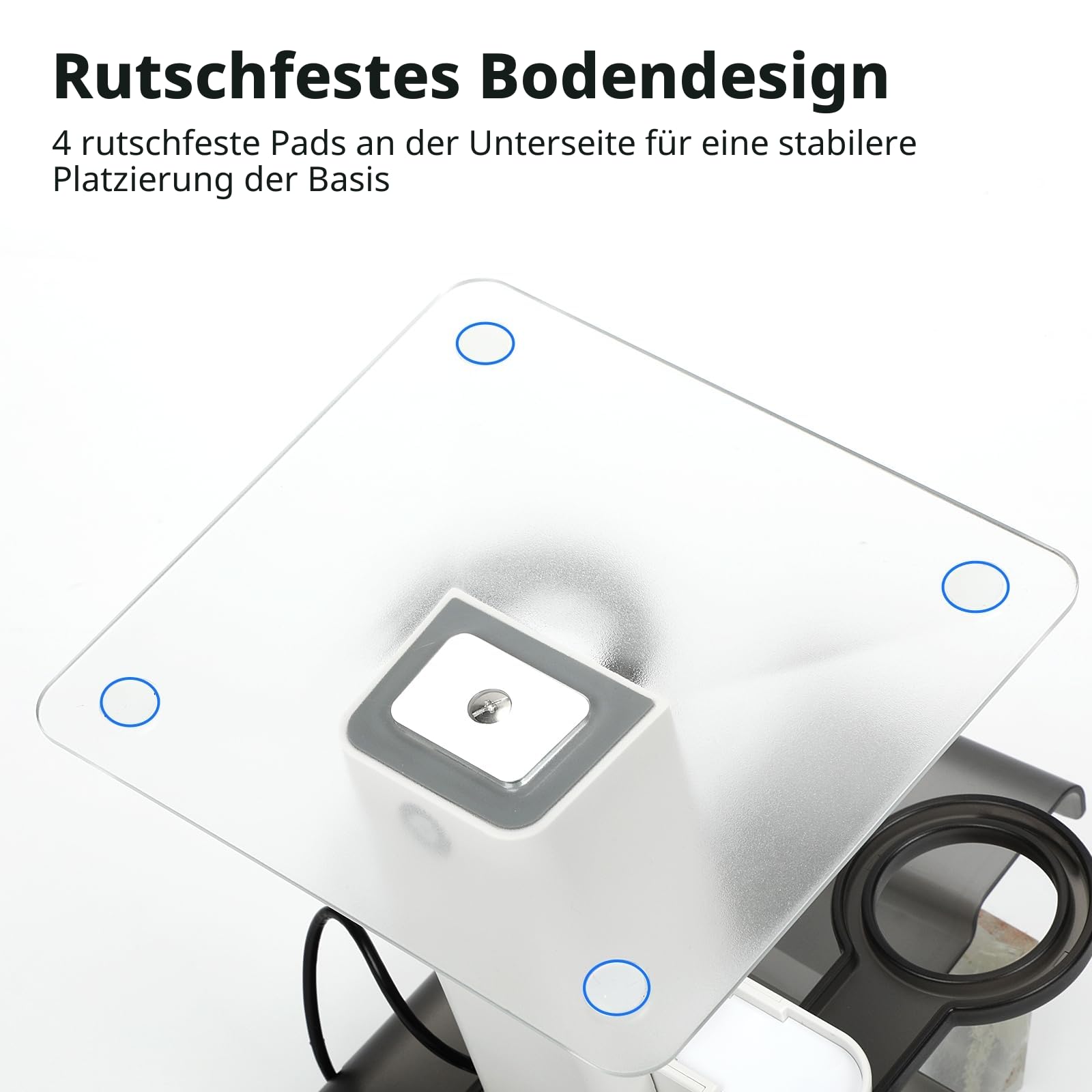 Meta Quest 3S/Quest 3 Vertikaler RGB-Ladeständer, LED-Licht, Rutschfester Matte, Weiß