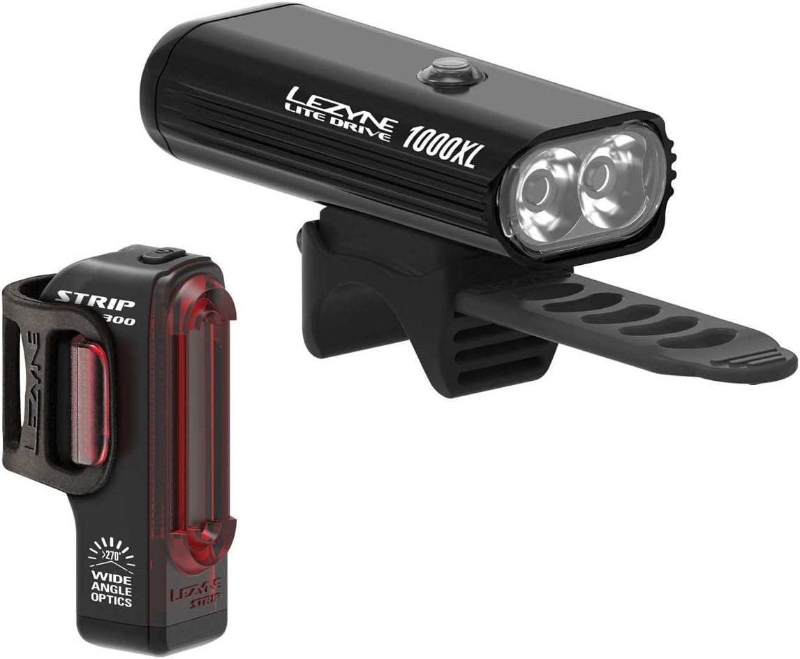 LEZYNE LITE Drive 1000XL Combo Strip PRO Rear Combo