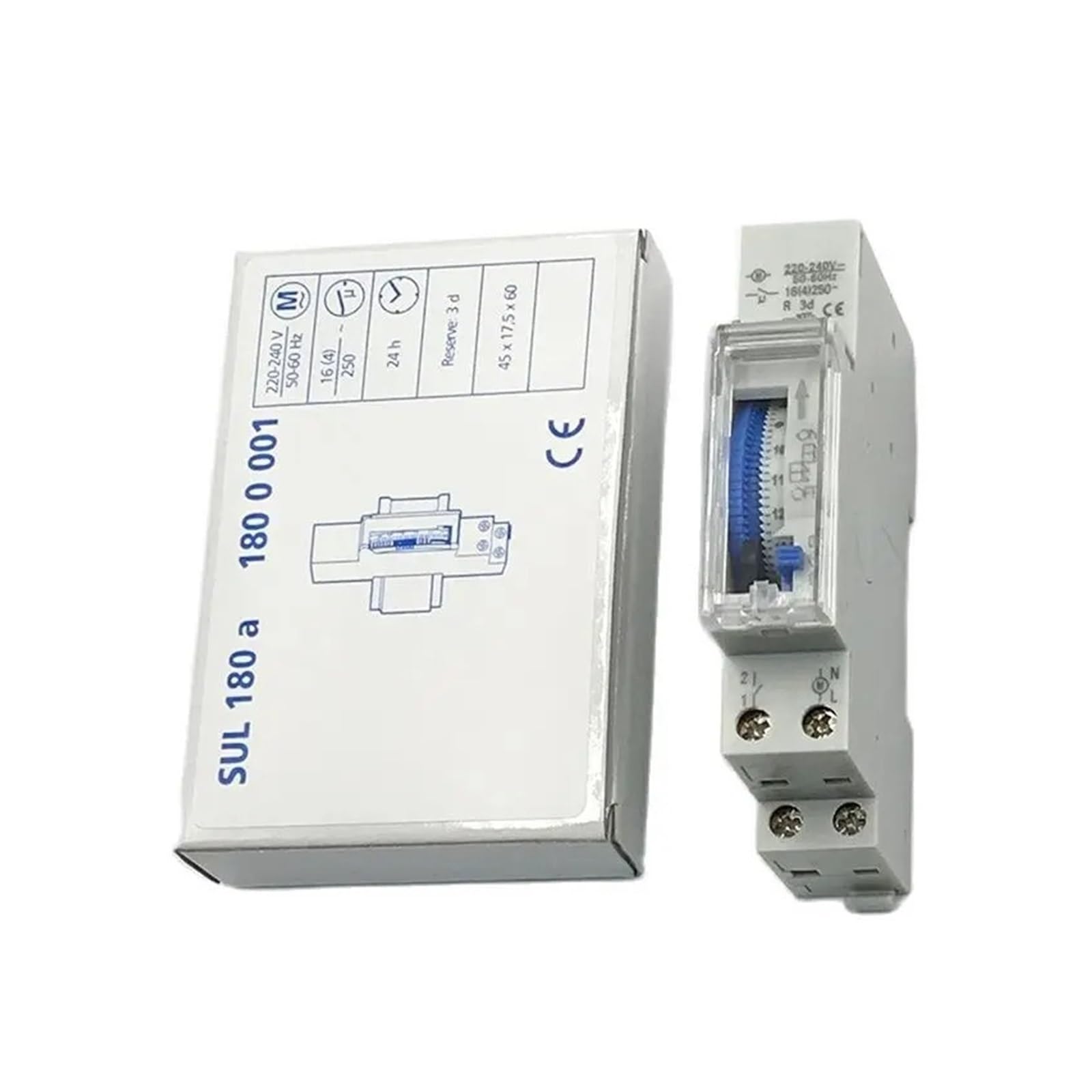 Timer SUL180A Analoges Zeitrelais 24 Stunden Mechanischer Zeitschalter
