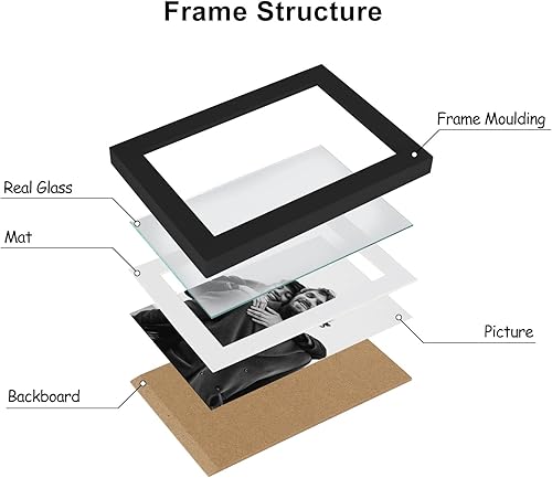 Miniatura 7 de 3 portarretratos verticales horizontales de madera con bisagras de 4 x 6 pulgadas y 5 x 7 pulgadas, triple plegable, decoración del hogar con parte