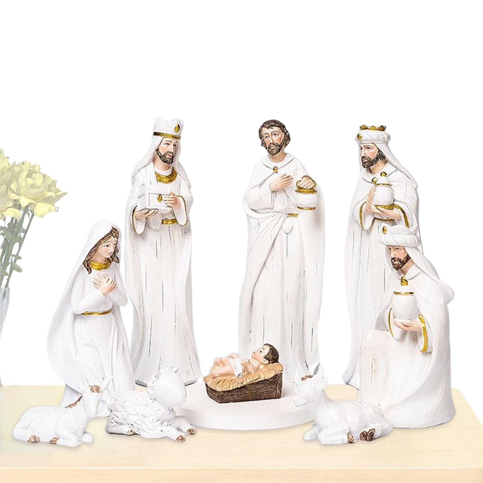 Buy qiyifang 2 Pcs Nativity Sets for Christmas Indoor Delicate