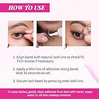 Vista 4 de Andrea Pestañas postizas estilo 38 negro (turn-header) paquete de 4