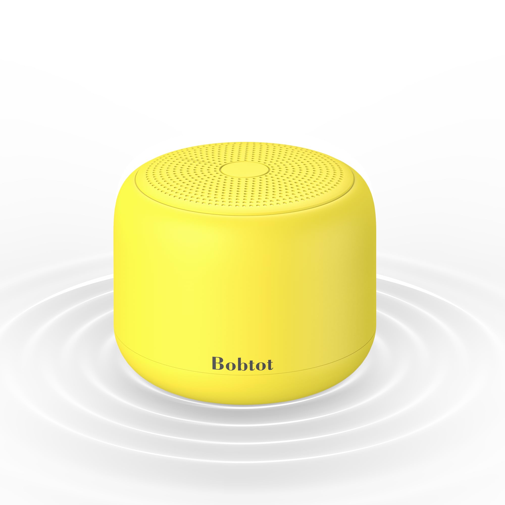 Photo 1 of Bobtot Portable Bluetooth Speakers with Strap Easy to Carry, Wireless Waterproof Mini Speaker with Loud Stereo Sound, 20 Hours Playtime, Rechargeable Battery, Built-in Microphone, Yellow