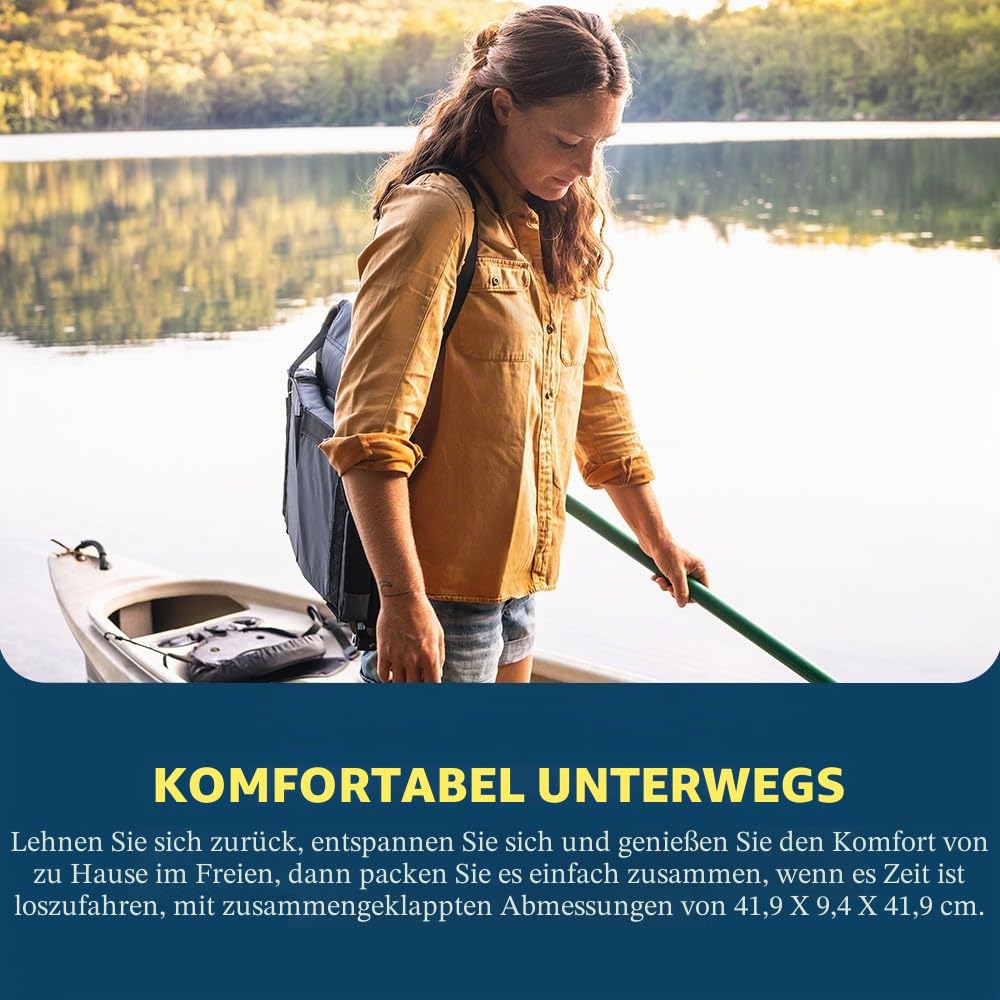 GCI Outdoor SitBacker Verstellbarer Kanusitz mit Rückenstütze